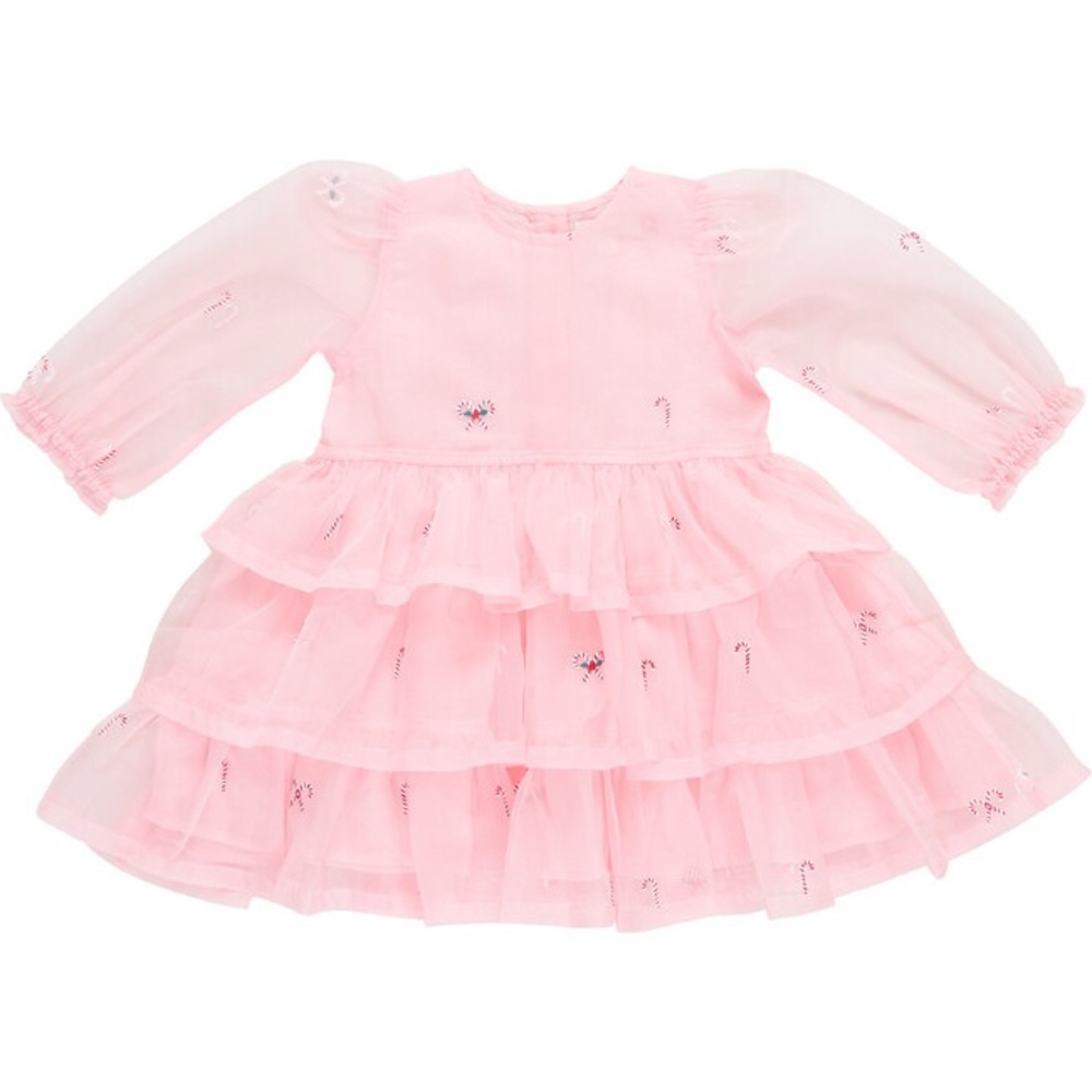 NWT Pink Chicken Girls Organza Fleur Dress, Cotton Candy 2Y